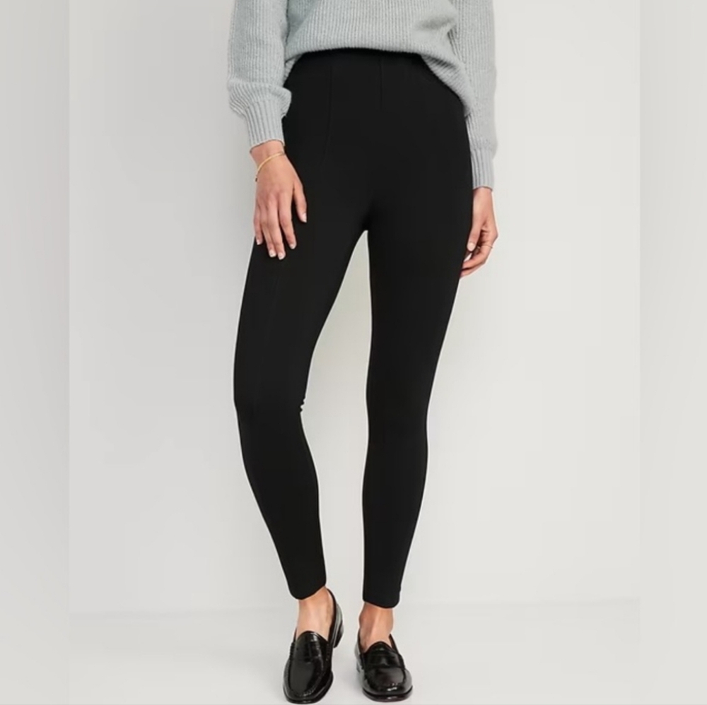 Old Navy Stevie Faux Suede Soft Stretch Black Jack Pull On Skinny Pants Small